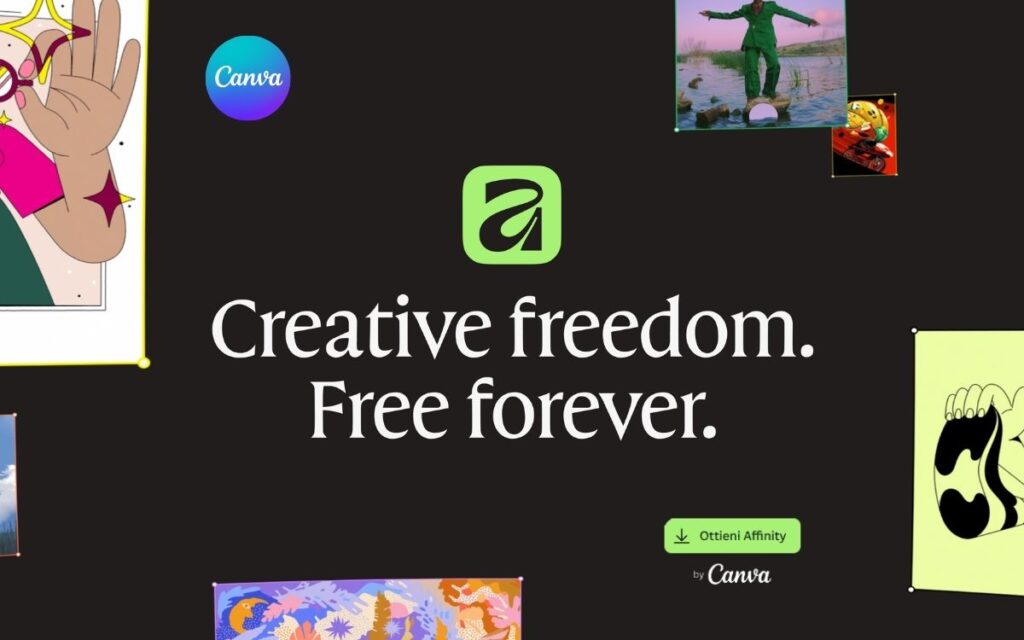 Canva acquisisce Affinity Suite e la rilancia come strumento di progettazione professionale gratuito
